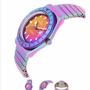 Timex Q Iridescence Quartz Women’s Watchn